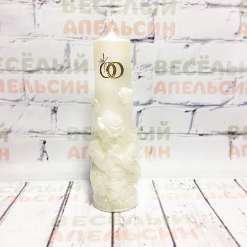 Свеча высокая Айвори голуби Свеча высокая Айвори голуби