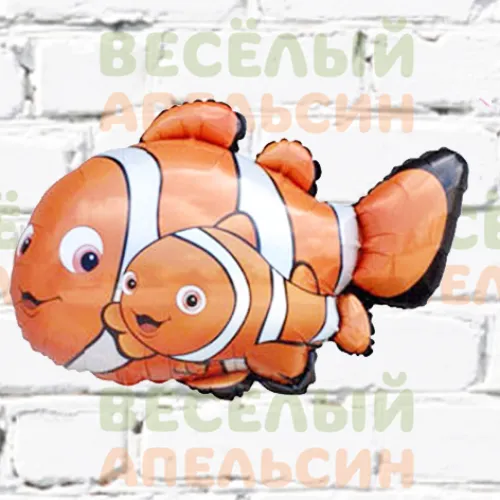 Шар с гелием Рыбки Немо